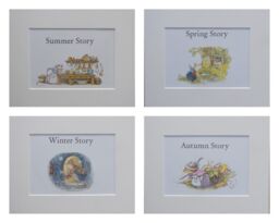 "The Four Seasons = Brambly Hedge - Jill Barklem Four Pints in 10"" X 8" - thumbnail 1