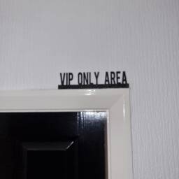 Vip Only Area Door Topper, Shelf Decor, Wall Quirky Home Interior Gift, Door Decoration - thumbnail 3