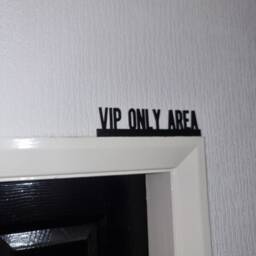 Vip Only Area Door Topper, Shelf Decor, Wall Quirky Home Interior Gift, Door Decoration - thumbnail 2