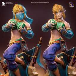 Gerudo Link 3D Printed Figure 18 Scale - thumbnail 2