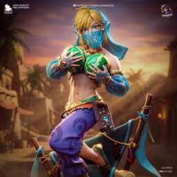 Gerudo Link 3D Printed Figure 18 Scale - thumbnail 1