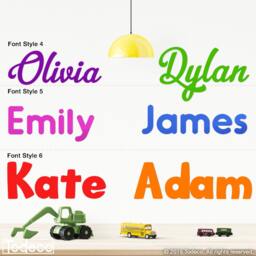 Custom Name Wall Decal Personalized Nursery Lettering - thumbnail 1