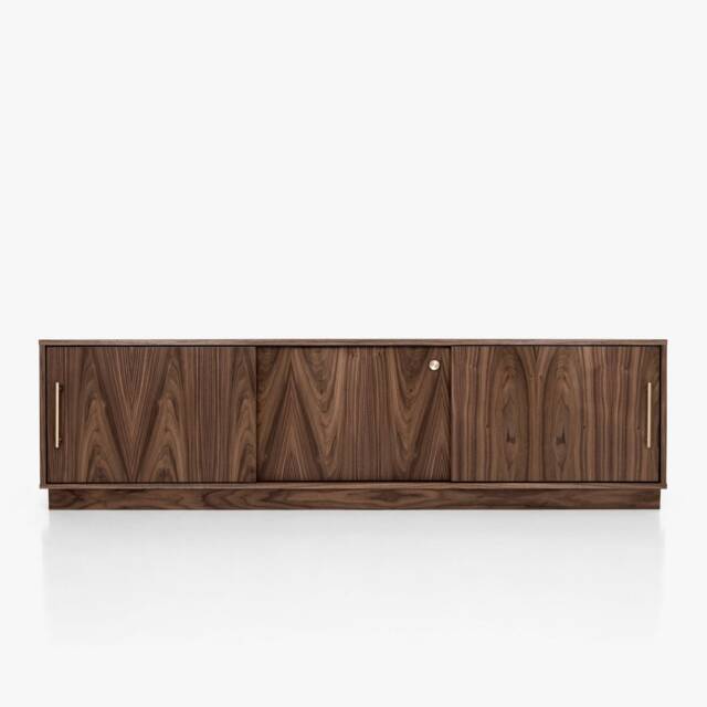 Mid-Century Sideboard, Dresser, Commode, Credenza Made Of Walnut Vaneer - Livlo O-S04 - image 1