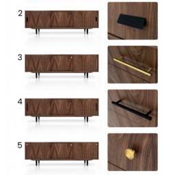 Mid-Century Sideboard, Dresser, Commode, Credenza Made Of Walnut Vaneer - Livlo O-S04 - thumbnail 3