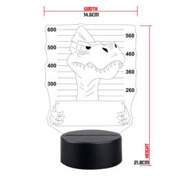 Personalised Dinosaur Led Night Light Kids Bedroom Decor - thumbnail 2