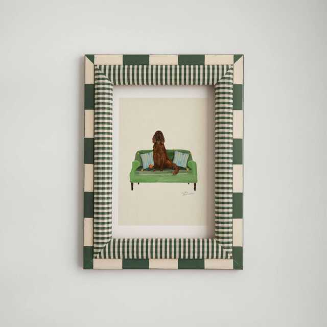 Irish Setter Print - Dogs On Chairs Collection 5x7 Inches/A5 A4 A3 - image 1