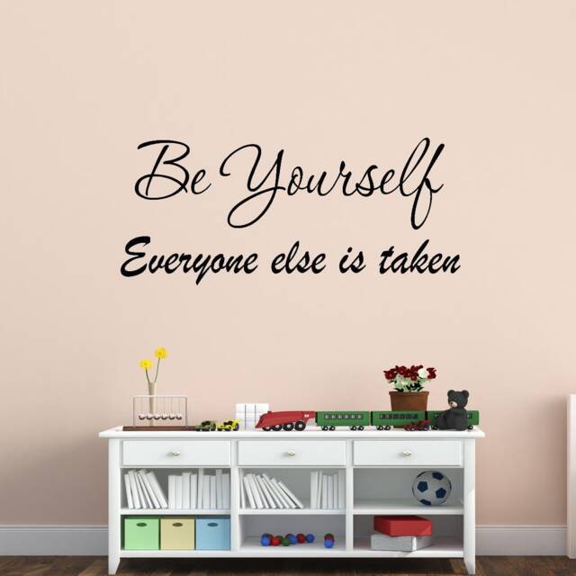 Vwaq Be Yourself Everyone Else Is Taken Wall Decal - Encouraging Quotes, Inspiring Vinyl Stickers - image 1