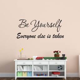 Vwaq Be Yourself Everyone Else Is Taken Wall Decal - Encouraging Quotes, Inspiring Vinyl Stickers - thumbnail 1