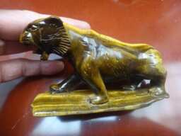 Unique Perfect Natural Tiger Eye Stone Tiger Charms Carving/Sculpture