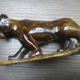 Unique Perfect Natural Tiger Eye Stone Tiger Charms Carving/Sculpture - thumbnail 2
