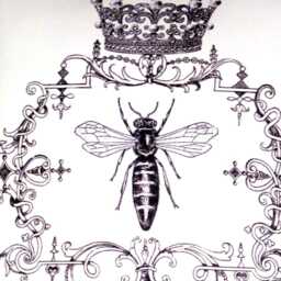 Queen Bee Pillow, Paris Pillows, French Country Decor - thumbnail 3