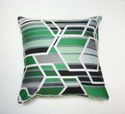 Maharam Agency Kelly Pillow Cover Green Geometric Design - thumbnail 1