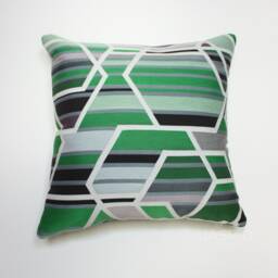 Maharam Agency Kelly Pillow Cover Green Geometric Design - thumbnail 3