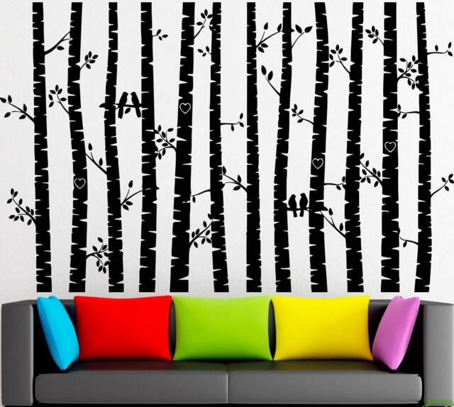 Birch Tree Wall Decal Removable Vinyl Sticker 3031 - image 1