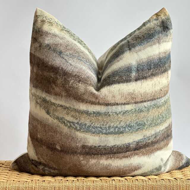 Brown Tribal Hemp Hand Woven Natural Dye Color Pillow Cover - image 1
