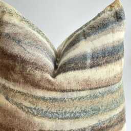 Brown Tribal Hemp Hand Woven Natural Dye Color Pillow Cover - thumbnail 2