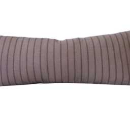Brown Stripe Bolster Pillow Cover, Extra Long Lumbar Cushion, Boho Decor - thumbnail 4