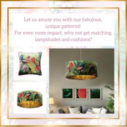 Black Velvet Lamp Shade, Copper Lined Lampshade - thumbnail 3