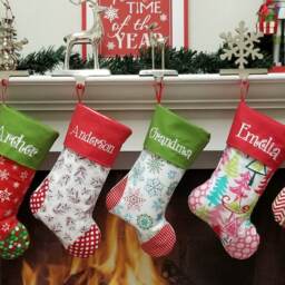 Personalized Christmas Stockings Set Of 8 You Choose Your Favorite Christmas Stockings - thumbnail 3