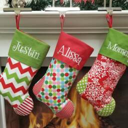 Personalized Christmas Stockings Set Of 8 You Choose Your Favorite Christmas Stockings - thumbnail 4