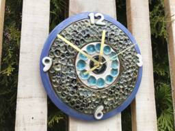 Handmade Ceramic Wall Clock, Modern Kitchen Decor, 7.48