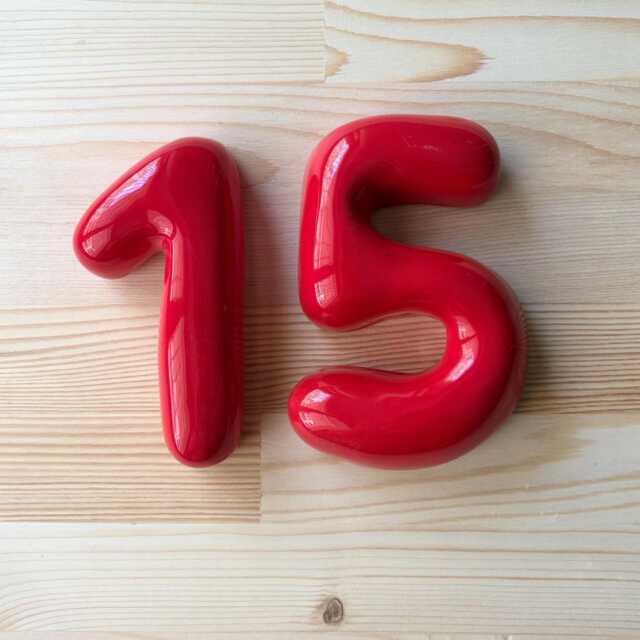 Ceramic Bubble Number, Custom House Numbers, Personalized Colorful Sign - image 1
