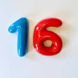 Ceramic Bubble Number, Custom House Numbers, Personalized Colorful Sign - thumbnail 2