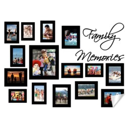 Wall Frame Sticker - Picture Frames Stickers Photo Vinyl Decals Polaroid Mini Family Decorated Decal Photos Diy Interior Set Decor Art - thumbnail 2