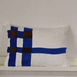Cushion Cover 35x50cm - Handmade in France Corduroy - thumbnail 4