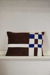 Cushion Cover 35x50cm - Handmade in France Corduroy - thumbnail 1