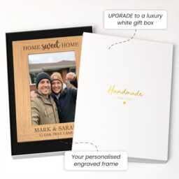 Home Sweet Gifts, Personalised Engraved New House Photo Frame - thumbnail 2