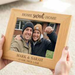 Home Sweet Gifts, Personalised Engraved New House Photo Frame - thumbnail 3