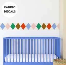 Harlequin Wallpaper Boarder Removable Wall Sticker - Circus Theme Nursery & Playroom Decor - thumbnail 1