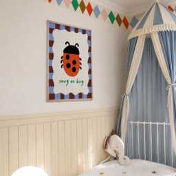 Harlequin Wallpaper Boarder Removable Wall Sticker - Circus Theme Nursery & Playroom Decor - thumbnail 2
