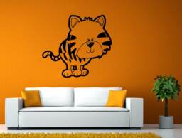 Baby Cartoon Kitten Kitty Cat Kids Children Room Nursery Diy Wall Stickers Decals Vinyl Mural Decor Art L2152 - thumbnail 1