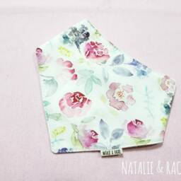 Floral, Baby Personalised Blanket, Bib, Wooden Toy, Shower Gift, Gift Set, Security Hamper - thumbnail 2