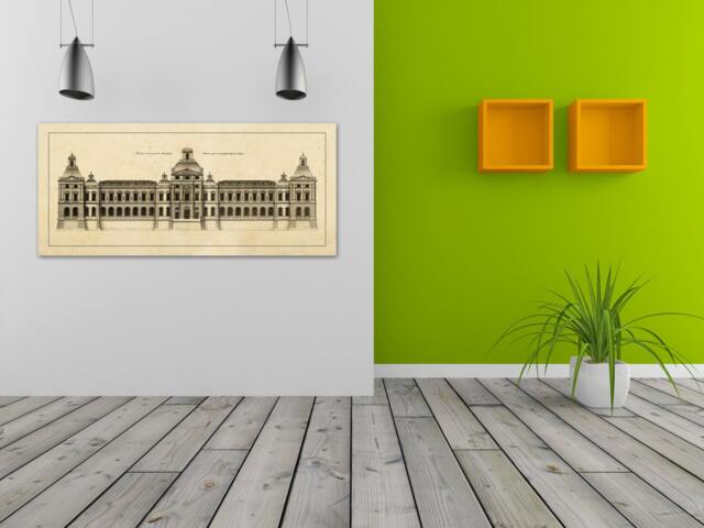 Print Of Vintage Elevation Plan The Louvre in Paris, France - image 1