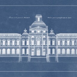 Print Of Vintage Elevation Plan The Louvre in Paris, France - thumbnail 2