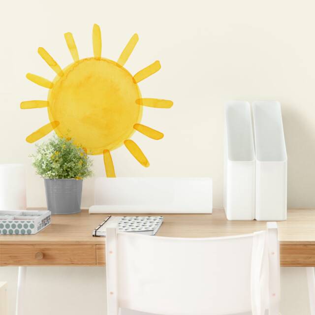 Watercolor Sun - Fabric Wall Decal Color Story Mej - image 1