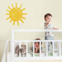 Watercolor Sun - Fabric Wall Decal Color Story Mej - thumbnail 2
