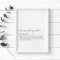 Nursery Key Worker Print, Key Worker Gifts, Nursery Teacher Gift, Gifts - thumbnail 2