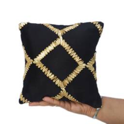 "Accent Throw Pillow - Pin Cushion Ring Decorative Handmade Silk Cover - Small Mini 8""x8" - thumbnail 3