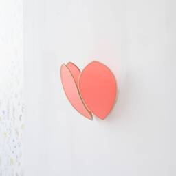 Grapefruit & Gold Flower Wall Light - thumbnail 3