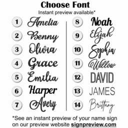 Nursery Decor Name Signs Wooden Sign Wall Custom Art Baby Shower - thumbnail 2