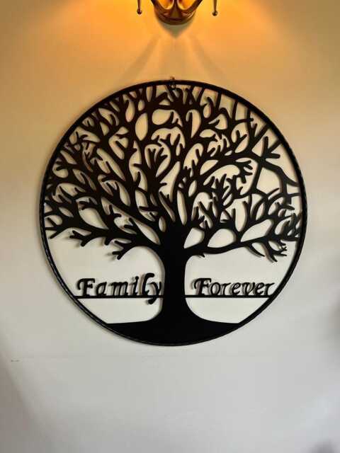 "Large 50cm Wall Art Black Tree Of Life " - image 1
