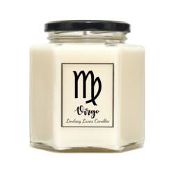 Virgo Horoscope Scented Candle, Zodiac Constellation Astrology Gift, Star Sign Birthday Candles Astronomy - thumbnail 1