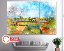 Veterans Bridge in Pueblo, Colorado Canvas Art, Pueblo Wall Print, Canvas, Poster, Photo, Decor - thumbnail 1