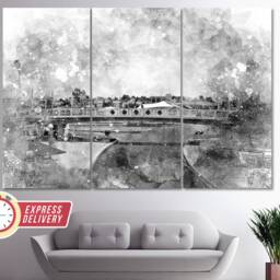 Veterans Bridge in Pueblo, Colorado Canvas Art, Pueblo Wall Print, Canvas, Poster, Photo, Decor - thumbnail 2