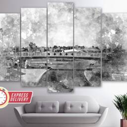 Veterans Bridge in Pueblo, Colorado Canvas Art, Pueblo Wall Print, Canvas, Poster, Photo, Decor - thumbnail 4