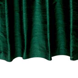 Dark Green Silk Dupioni Curtain Panels - Rod Pocket, Grommet, Box Pleat, Three Pinch Pleat, Tab Top & Plain Ring Top - thumbnail 3